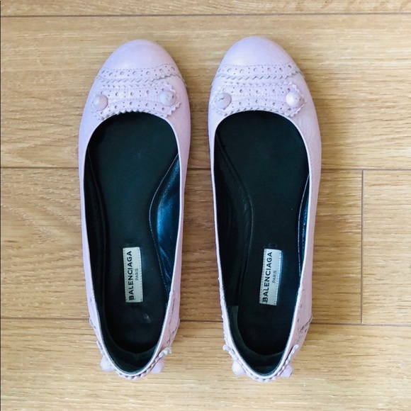 Balenciaga Leather Flats - Picture 1 of 8